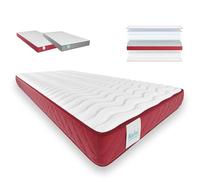 Nalui - Materasso viscoelastico reversibile 80 x 200 cm con altezza ± 15 cm. Tessuto stretch e tessuto 3D traspirante | Speciale per letto nido | Rigidità medio-alta | Adattabile | Made in Italy