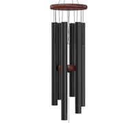 Nalulu Chimey Wind Chimes - Campanelli a vento moderni in metallo, sintonizzati a mano con toni bassi e profondi calmanti, antistress, decorazione ideale per la casa o regalo per lui e lei, festa