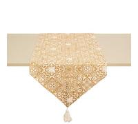 NAMAI - Runner Tavolo Excalibur Oro 45x140 CM, 100% Cotone Resistente, Lavabile In Lavatrice, Runner Tavola Moderno, Centrotavola Tovaglia, Tovaglia Centrotavola (Excalibur Oro)