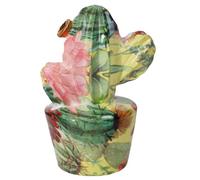 NAMAI - Salvadanaio Originale 18 CM x 12 CM, Materiale in Dolomite Resistente, Apribile, Colori Vivaci, Cactus Salvadanaio, Idea Regalo (Big Flora)