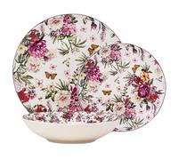 NAMAI - Servizio Piatti 6 Persone, 18 Pezzi, Porcellana Resistente, Adatti in Lavastoviglie e Microonde, Colori Vivaci, Set Piatti 18 Pezzi, Idea Regalo (VICTORIA)