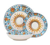 NAMAI - Servizio Piatti 6 Persone, 18 Pezzi, Porcellana Resistente, Adatti in Lavastoviglie e Microonde, Set Piatti 18 Pezzi, Idea Regalo