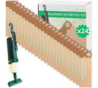 NAMAI - Set di 24 Sacchetti Compatibili con Folletto VK120/121/122 | Carta Resistente, Facili da Installare, Resistenti e Duraturi, Alto Filtraggio