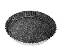 NAMAI Stampo Crostata in Alluminio Robusto, Rivestimento Antiaderente, Adatta in Lavastoviglie e Microonde, Design Elegante Effetto Pietra, MADE IN ITALY (26 CM)