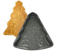 NAMAI Teglia Albero di Natale, 40CM x 4,7CM, Stampo Torta Natale, Alluminio Antiaderente, Effetto Pietra Elegante, Resistente e Durevole, Made in Italy