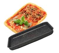 NAMAI - Teglia Forno Rettangolare, 40CM x 28 CM, Alluminio Resistente, Antiaderente, Design Effetto Pietra, Made In Italy