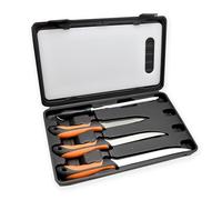 NAMAKA Set Professionale di Coltelli da Pesca Perfetto per i Pescatori, 3 Coltelli da Pesca, Tagliere, Affilatore e Custodia per il Trasporto. Ideali per la pesca in mare e in acque interne.