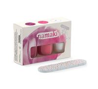 Namaki Set di 3 smalti biologici per bambini, a base d'acqua, con lima per unghie, 3 x 7,5 ml
