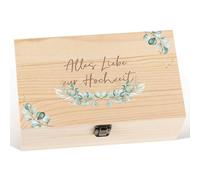 Namalu Scatola Regalo di Nozze di Legno Salvadanaio per Matrimonio Scatola di Cartone Scatola dei Ricordi di Eucalipto Decorazione per Matrimonio Regali di Nozze per Sposi