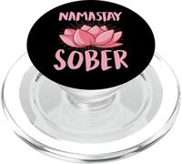 Namastay Sobriety Lotus PopSockets PopGrip per MagSafe