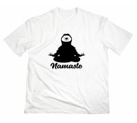 Namaste Bradipo T-Shirt Yoga Shakti Om Pilates Meditazione Inala Espira