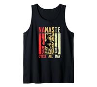 Namaste & Cycle All Day - Vintage Cat Bike Canotta