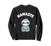 Namaste, Divertente Bradipo Kawaii per Yoga, Senza Stress Felpa