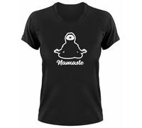 Namaste Faultier Sloth Donna T-Shirt Yoga Shakti Om Meditazione Inhale Exhale