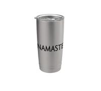 NAMASTE LA PAROLA NAMASTE SU UN TEE Bicchiere termico in acciaio inox doppia parete