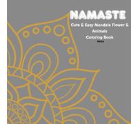 Namaste: Mandala Flower and Animals Coloring book