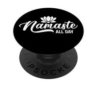 Namaste tutto il giorno PopSockets PopGrip Adesivo