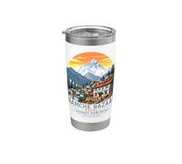 Namche Bazaar, Nepal, Everest View Hotel, Mountain Trek Bicchiere termico in acciaio inox doppia parete