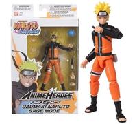 Bandai Naruto Shippuden Naruto Uzamaki Saga Mode Anime Heroes 15 Cm Multicolor