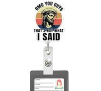 Name Badge Clips Retrattable - Cartoon Nursing Card Reel, ID Holder Clasp | Durable Pull Cord Reel, Fire Bin Animal Design Badge Clip For Nurse Care, Medical Assistant, Office Hospital