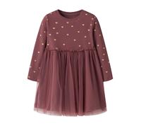 NAME IT Abito 'NMFNADJA' oro / borgogna Bambini - Bimba - Bambina (taglie 92-140) - Abbigliamento - Abiti e gonne - Abiti NAME IT 122