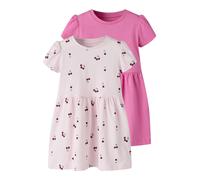 NAME IT Abito 'NMFVivia' verde / rosa pastello / rosa chiaro / rosso vino Bambini NAME IT 104