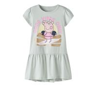 NAME IT Abito 'Peppa Wutz' oro / verde chiaro / rosa chiaro / nero Bambini NAME IT 116