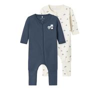 Name it baby Nbmnightsuit 2P Zip FF Tractor Noos, Jet Stream, 74 (Pacco da 2) Uomo