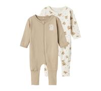 Name it baby Nbnnightsuit 2P Zip FF Jet Bear Noos, Jet Stream, 86 cm