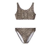 NAME IT Bikini 'NKFZAnimal' marrone scuro / talpa / nero Bambini NAME IT 146-152