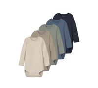NAME IT Body unisex Nbnbody 5P Ls Solid Rib, Blu porcellana, numeric_80
