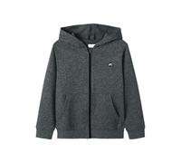 NAME IT Boy Felpa con Cappuccio, Grigio Scuro mélange, 146/152 cm