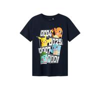 NAME IT Nkmdazz Pokemon Nreg SS Top Box Noos Sky, Zaffiro Scuro, 110 cm Bambini e Ragazzi