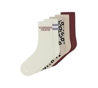 NAME IT Calzino 'NKFVILDE' talpa / rosso scuro / nero / bianco Bambini NAME IT 31-33