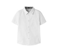 NAME IT Nkmnewsa SS Camicia da Ragazzo Noos, Bianco Brillante, 122/128 cm