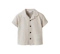 NAME IT Camicia 'NMMFedenis' beige scuro / bianco Bambini NAME IT 104