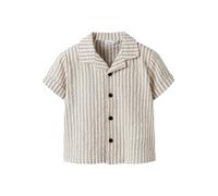 NAME IT Camicia 'NMMFedenis' beige scuro / bianco Bambini NAME IT 92