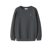 Name IT Felpa da Ragazzo Nkmvimo LS Sweat Bru Noos, Grigio Scuro mélange, 134-140