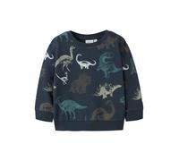 NAME IT Felpa navy / terra d'ombra / pietra / abete Bambini NAME IT 104 navy / terra d'ombra / pietra / abete