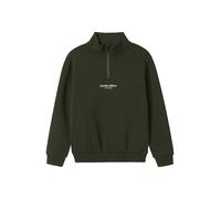 NAME IT Felpa 'NKMBRODY' verde scuro / bianco Bambini NAME IT 134-140 verde scuro / bianco