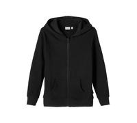 Name It Nkmnesweat Card W Hood Unb Noos, Felpa Con Cappuccio Bambini e ragazzi, Nero (Black), 122-128