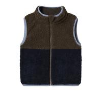 NAME IT Gilet 'Teddy Gilet' marino / blu pastello / marrone Bambini NAME IT 98