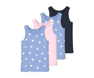 NAME IT Girl Canotta 4 Pezzi, Serenity, 86 cm