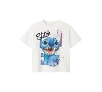 NAME IT Maglietta 'NKFDIRI STITCH' blu cielo / lilla chiaro / nero / bianco, Taglia 122-128