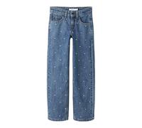 Name IT Jeans da Ragazza, vestibilità Dritta, Denim Sbiadito, 122