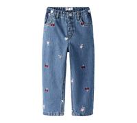 NAME IT Jeans 'NMFBella' blu denim / rosa / bordeaux Bambini - Bimba - Bambina (taglie 92-140) - Abbigliamento - Jeans & pantaloni - Jeans - Regular fit NAME IT 116