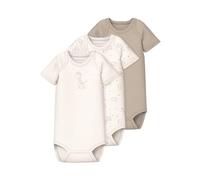 NAME IT Jet Stream Nbnbody 3P SS Giraffe Noos, Numeric_80 (Pacco da 3) Unisex-Adulto