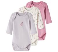 Name it - Kid's Body L/S Flower 3-Pack - Intimo 86 grigio