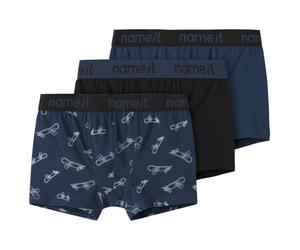 Name it - Kid's Boxer Titan Skater 3-Pack - Mutande 122/128 blu