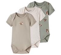 Name it - Kid's NBMBody S/S Fox 3-Pack - Intimo 74 grigio